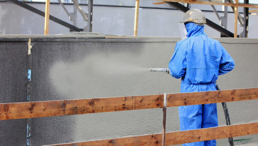 Duurzame reparatie en bescherming van open zuiveringsbekkens
